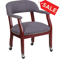 Flash Furniture B-Z100-GY-GG Vinyl Side Chair in Gray